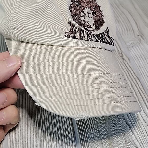 Hybrid Embroidered Hendrix Adjustable Back Hat Brown and Beige - Picture 6 of 9